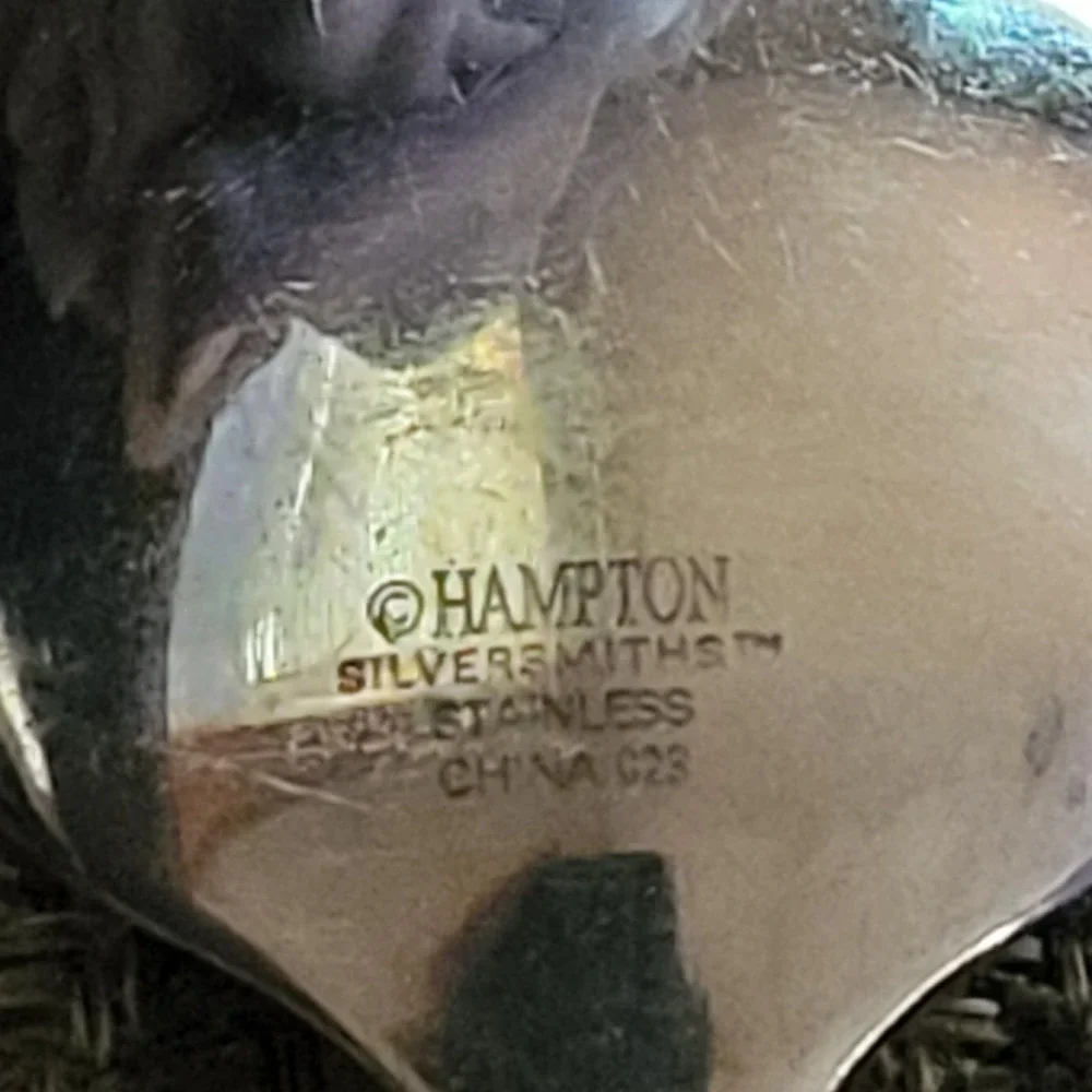 Hampton Silversmiths Stainless China 028‎ Teaspoons Set of 4 Silverware Flatware